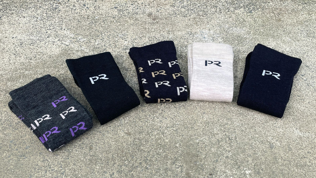 Introducing Our New Logo: Peak Road Merino Riding Socks!