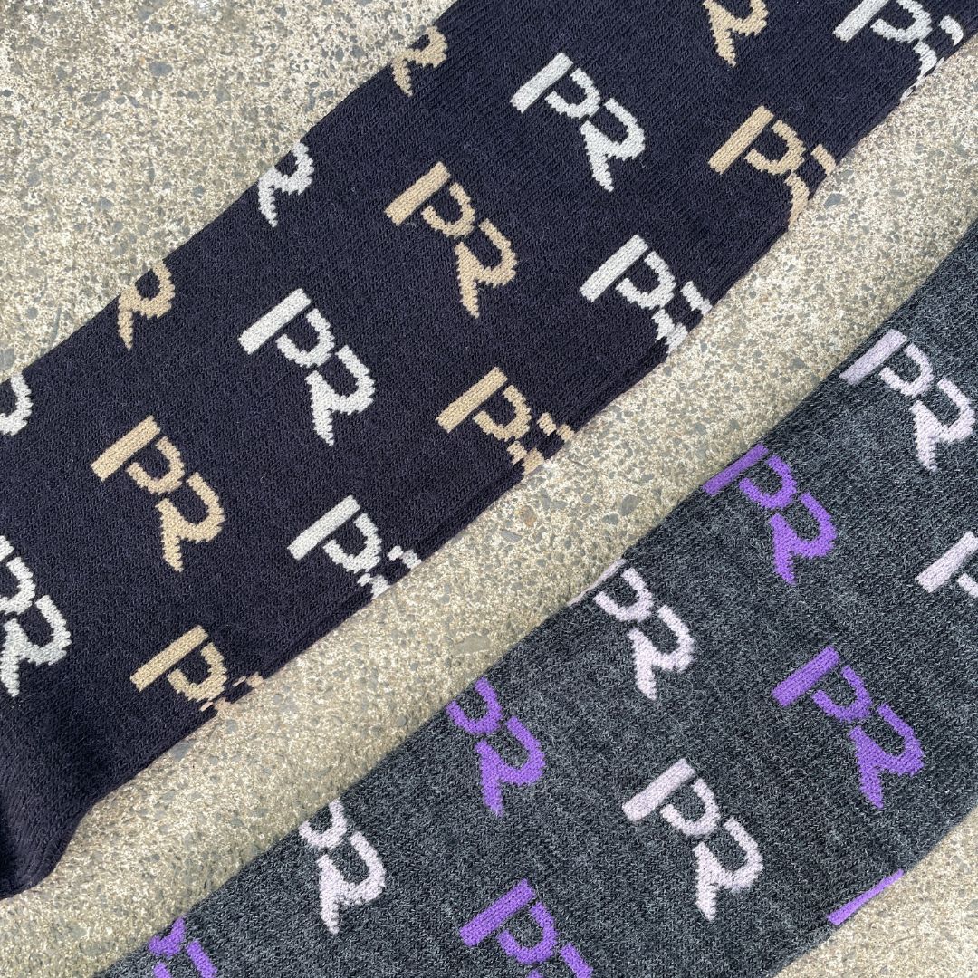 Peak Road PR Logo Merino Riding Socks