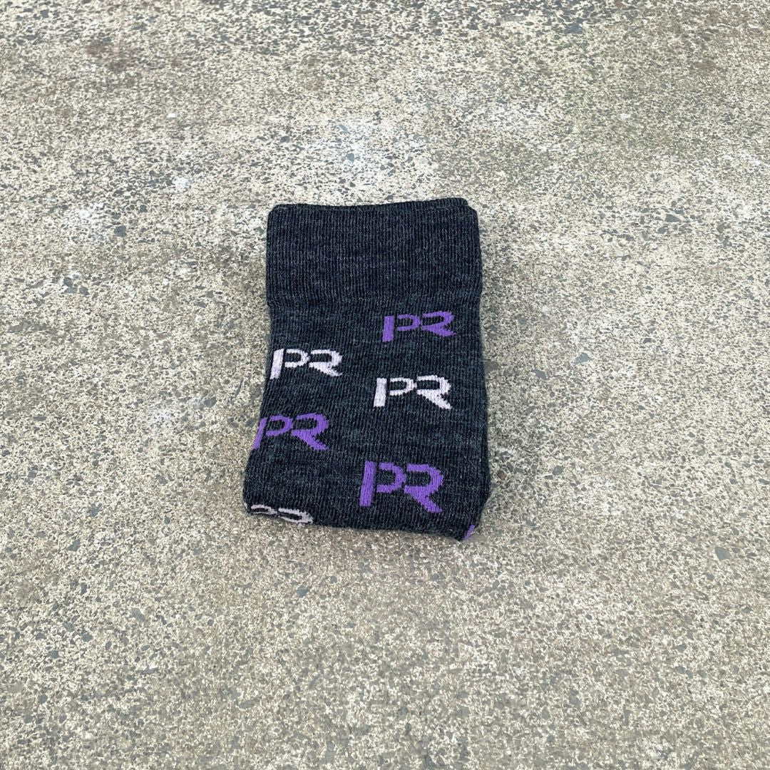 Peak Road PR Logo Merino Riding Socks