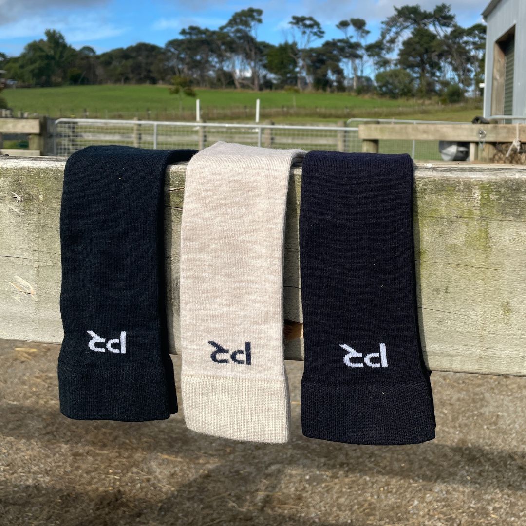 Peak Road PR Logo Merino Show Socks