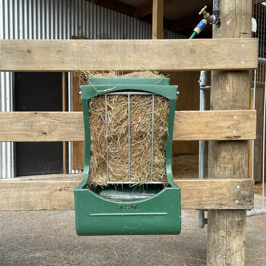 Mini Fence Mounted Hay Feeder perfect for Horses.