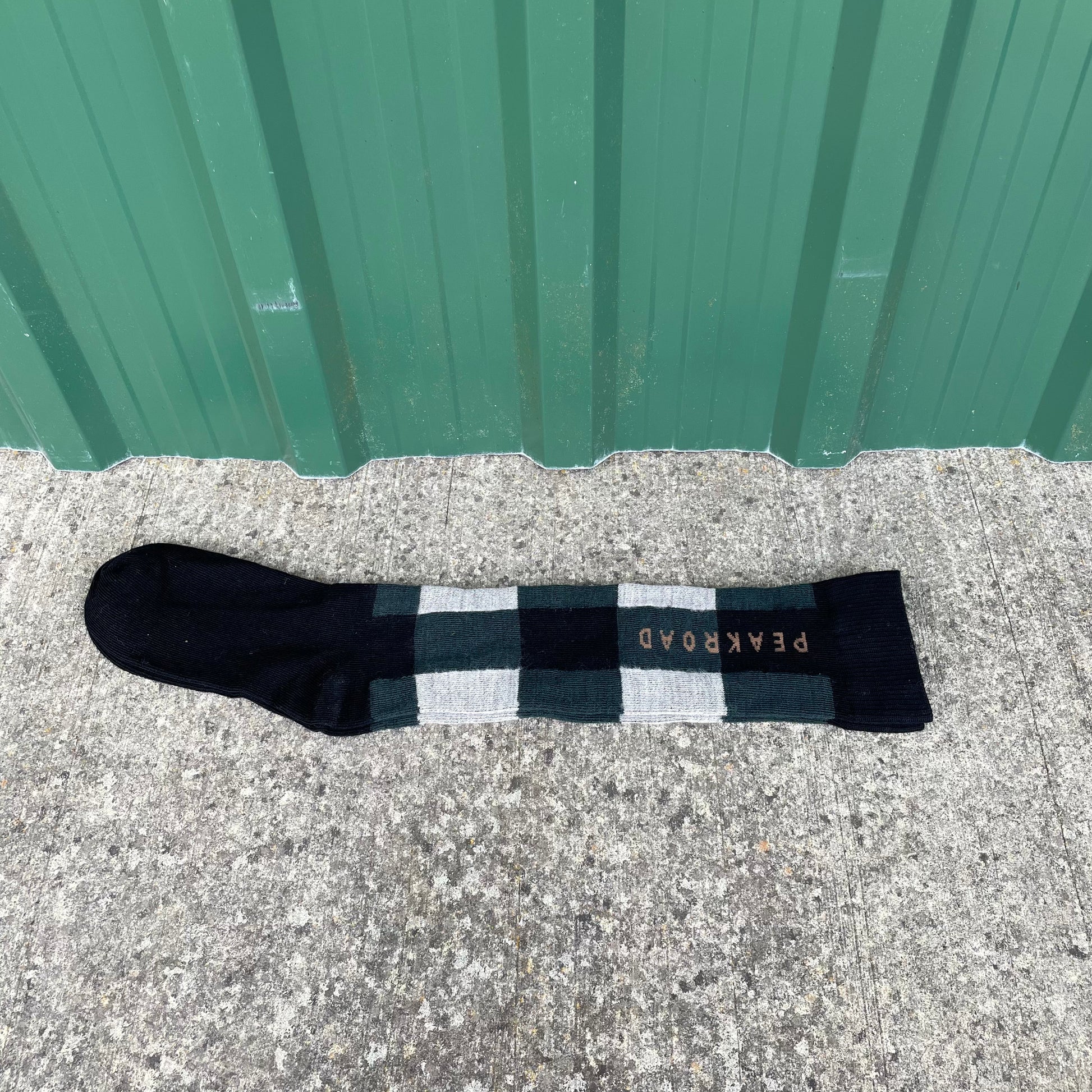 NZ Made Merino Checkered Riding Sock, made for horse riding