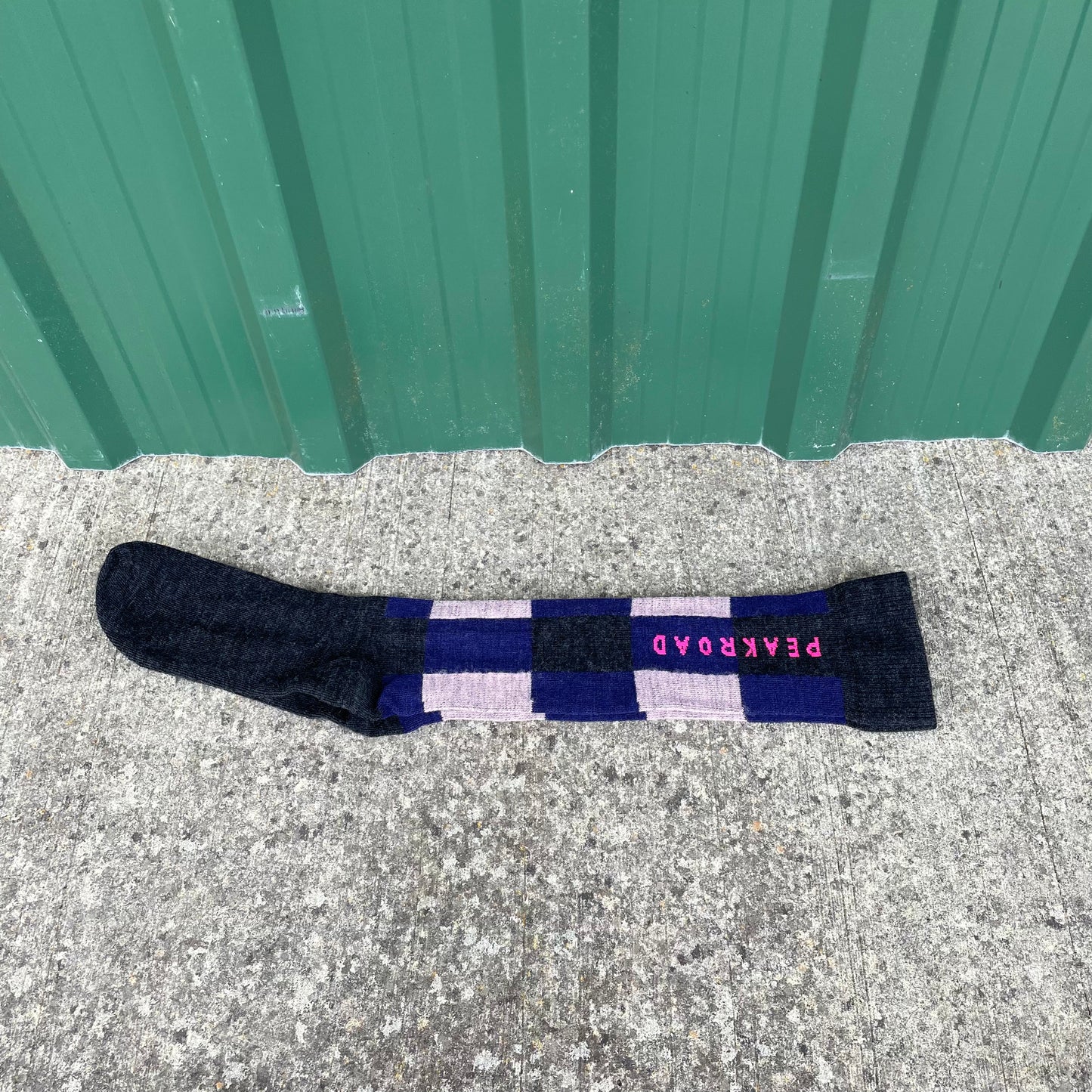 NZ Made Merino Checkered Riding Sock, made for horse riding