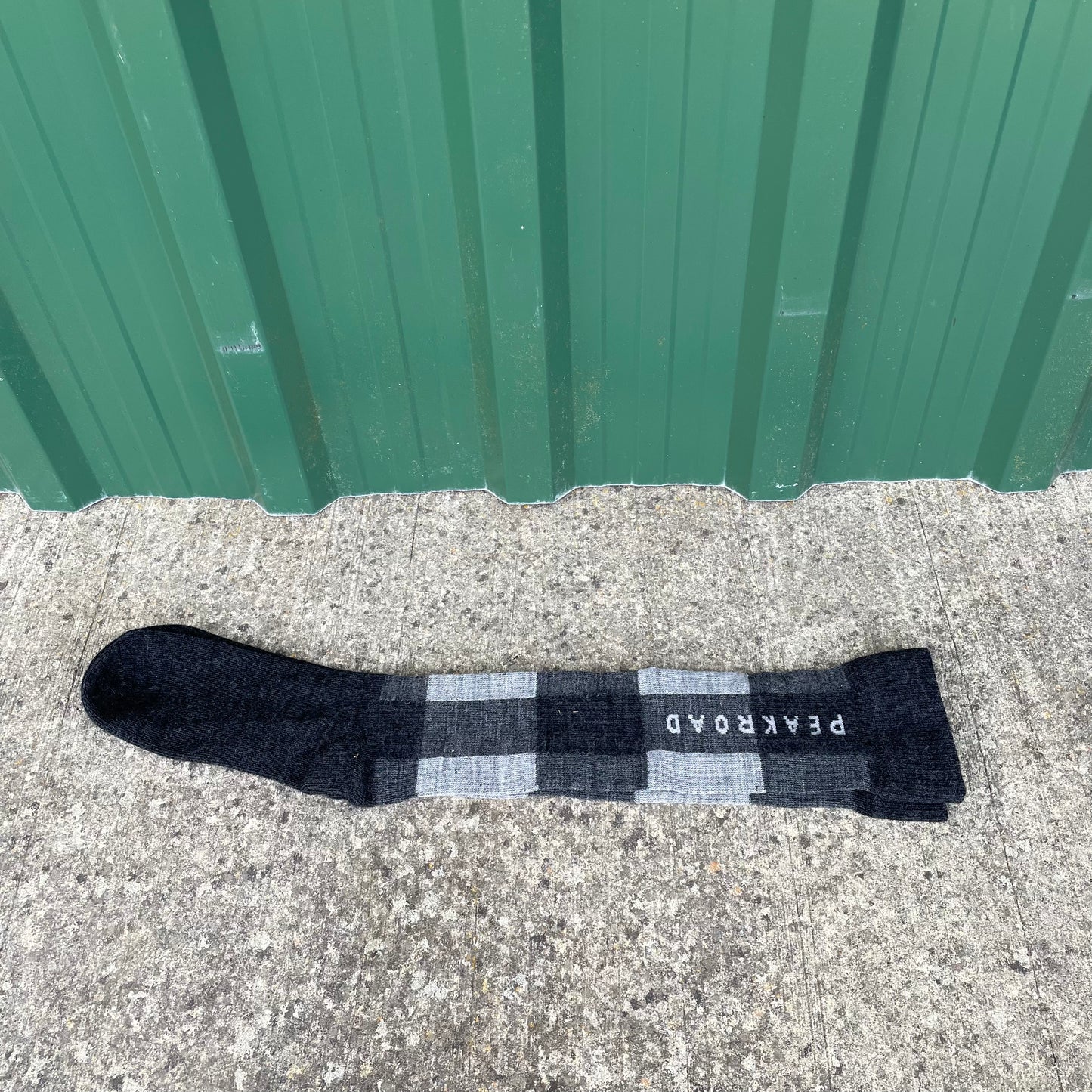 NZ Made Merino Checkered Riding Sock, made for horse riding