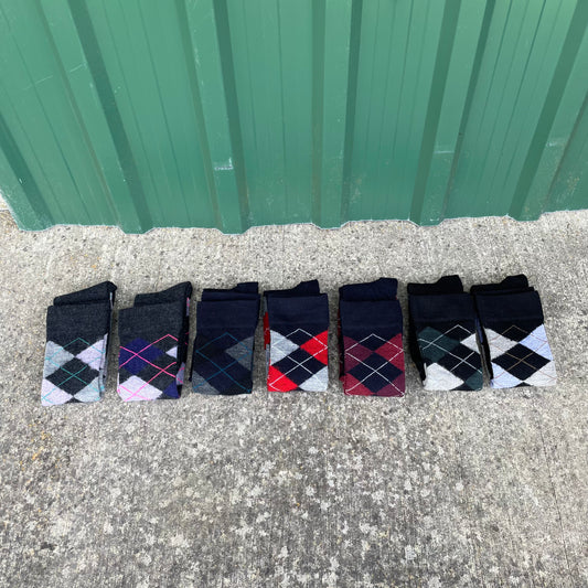 Peak Road NZ Merino Diamond Riding Socks