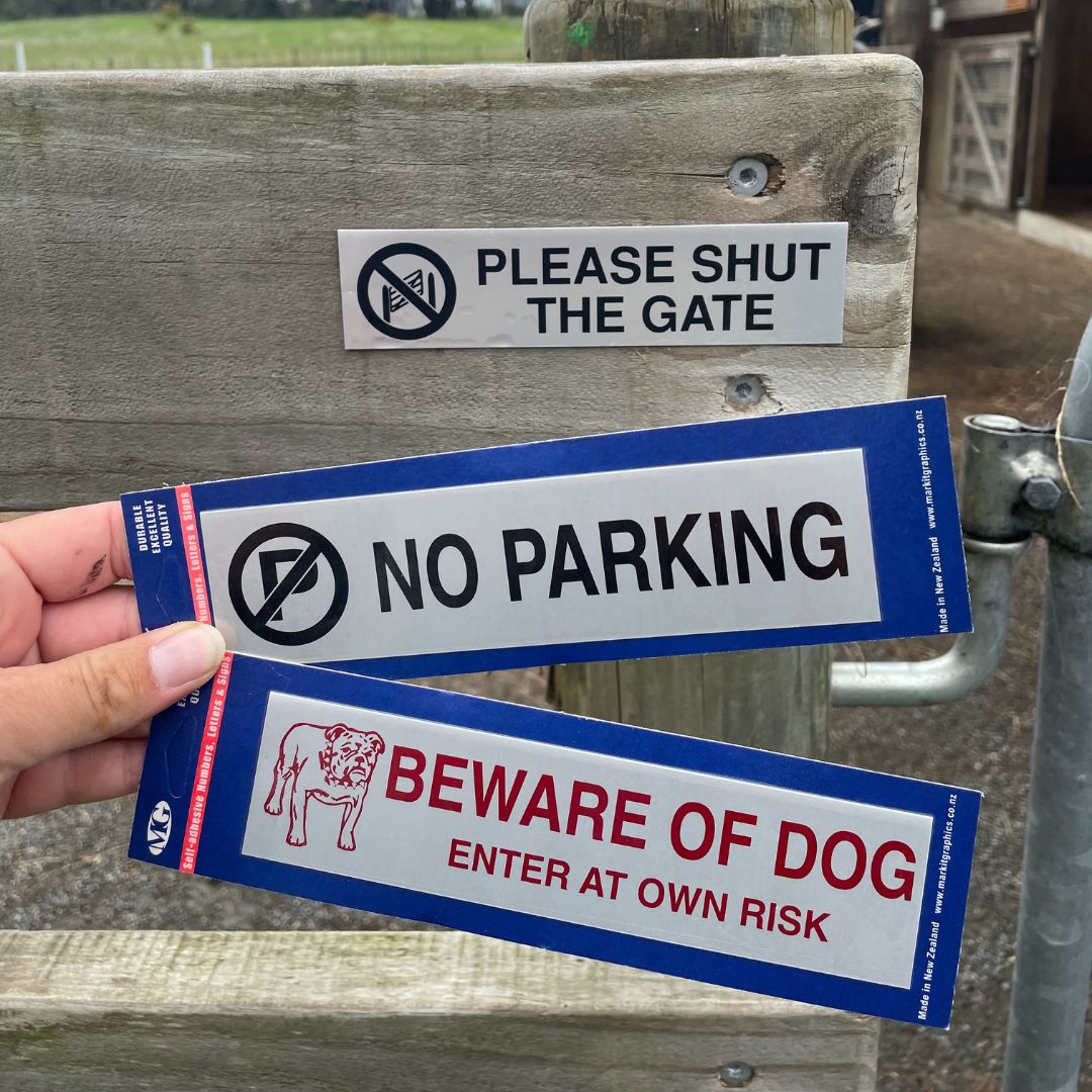 Metal Gate Signs